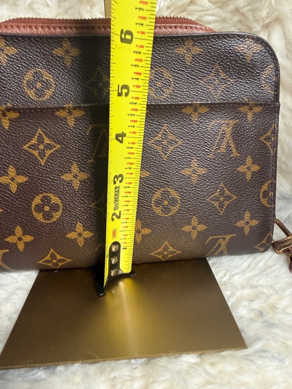 Louis Vuitton Brown Monogram Wristlet Pouch - Picture 7 of 7